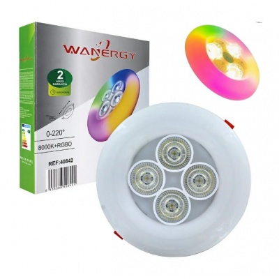 Luminario led plafon 32 w RGB