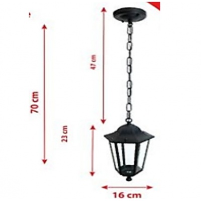 Farol metalico colgante decorativo